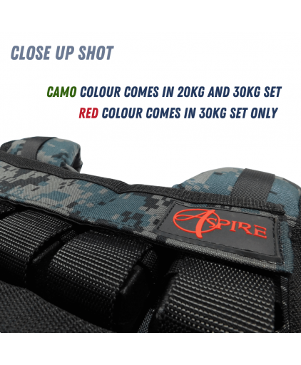 Aspire Tactical Weight Vest in Camo - 20KG & 30KG