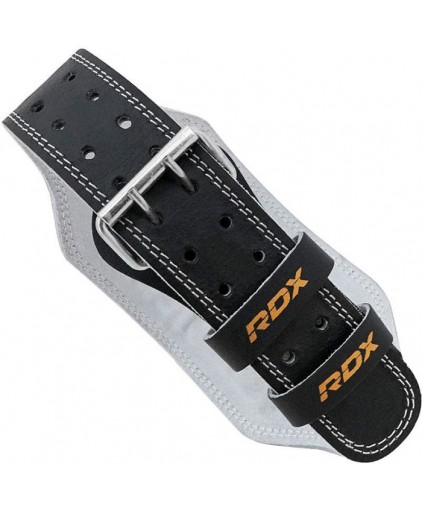 RDX Leather 6" Weightlifting Belt in Black